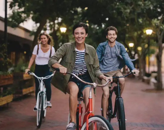 ppo dental insurance smiling riding bikes